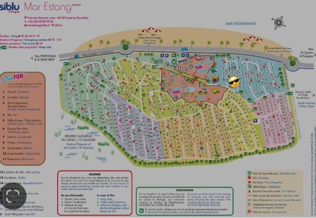 Mobil-Home Le Cocon Fun Pass Non Inclus Canet-en-Roussillon Eksteriør billede
