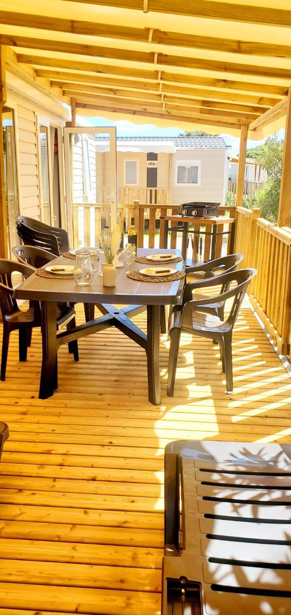 Mobil-Home Le Cocon Fun Pass Non Inclus Canet-en-Roussillon Eksteriør billede